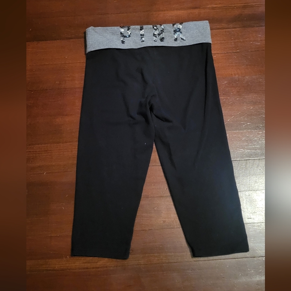 Victoria Secret Bling Foldover Crop Leggings